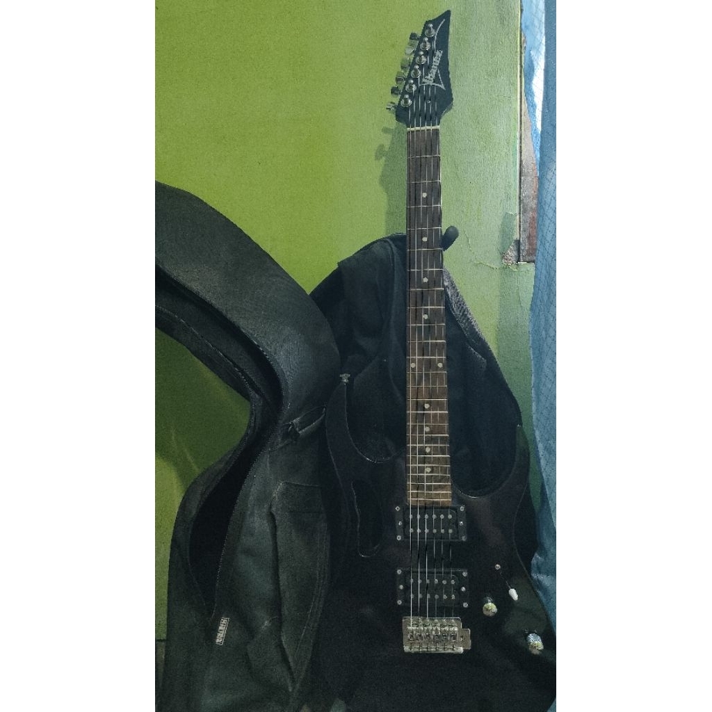 preloved electric guitar ibanez jem black