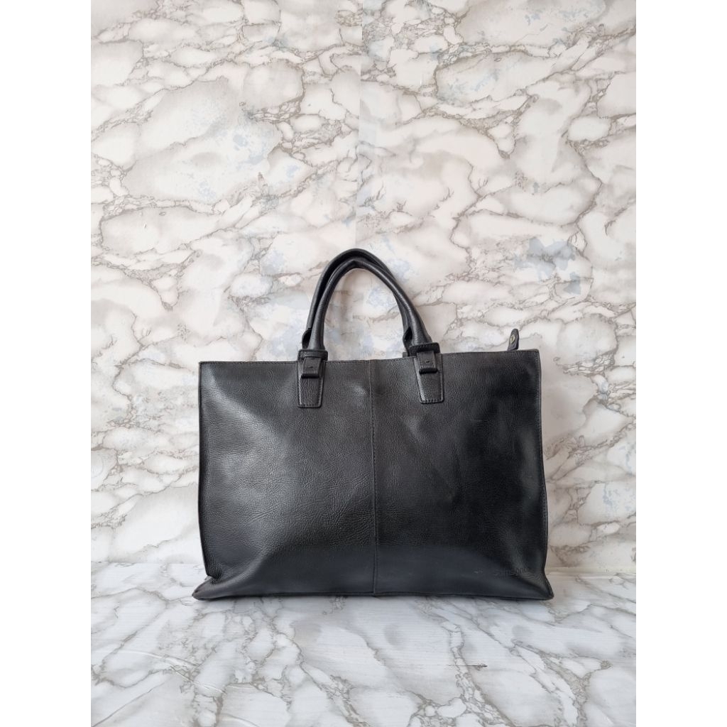 TAS TOP HANDLE SAMSONITE WANITA KULIT ASLI HITAM / TAS TENTENG KANTOR WANITA SAMSONITE