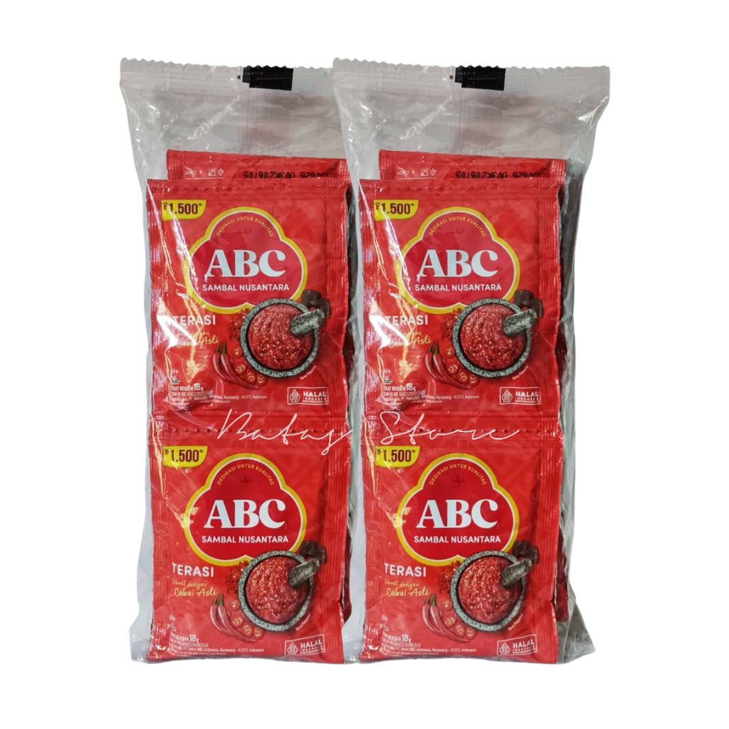 

Sambal Terasi ABC Sambal Nusantara 1 Renceng isi 10 Sachet