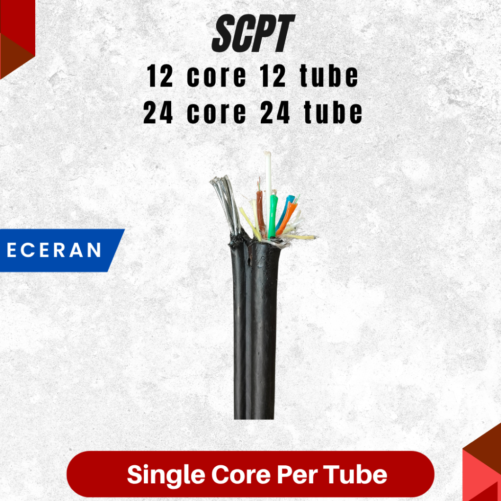 SCPT 12 core 24 core - AERIAL / DUCT Kabel FO Seling Fig8