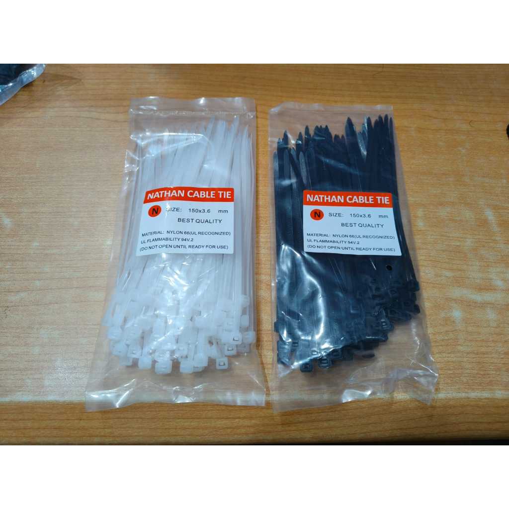 

150 Kabel Stik / Tali Tis / Cable Ties Tebal Nylon 15cm x 3,6mm