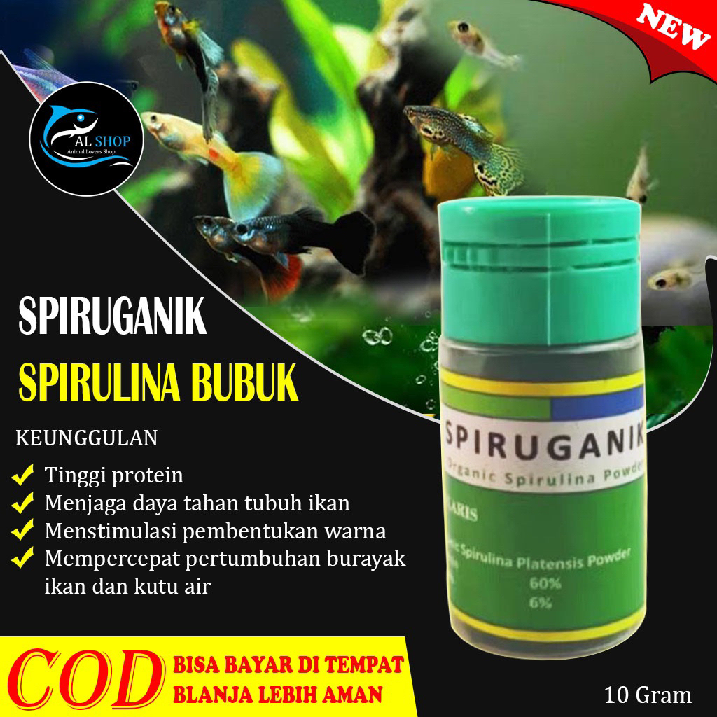 spirulina ikan spiruganik Spirulina bubuk ikan hias
