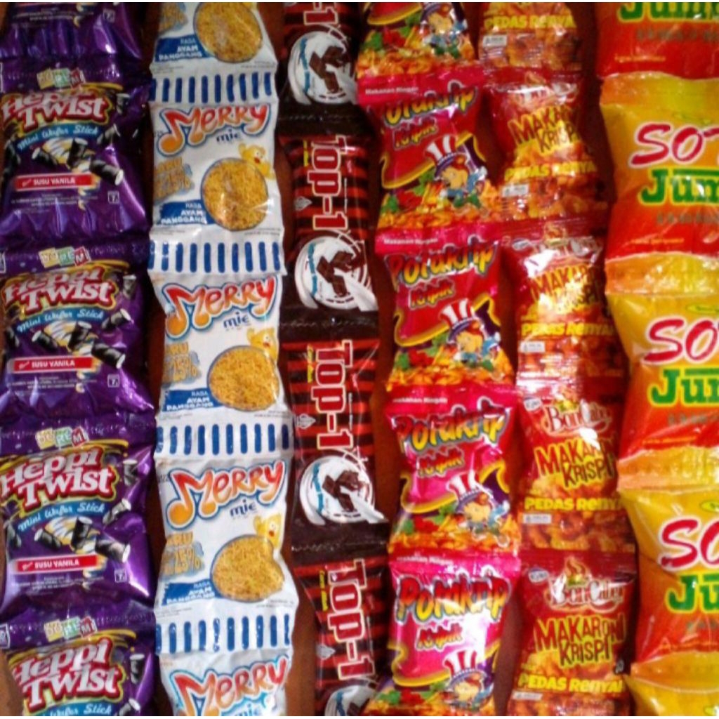 

jajanan anak random 5 renceng - isi 50 pcs cemilan
