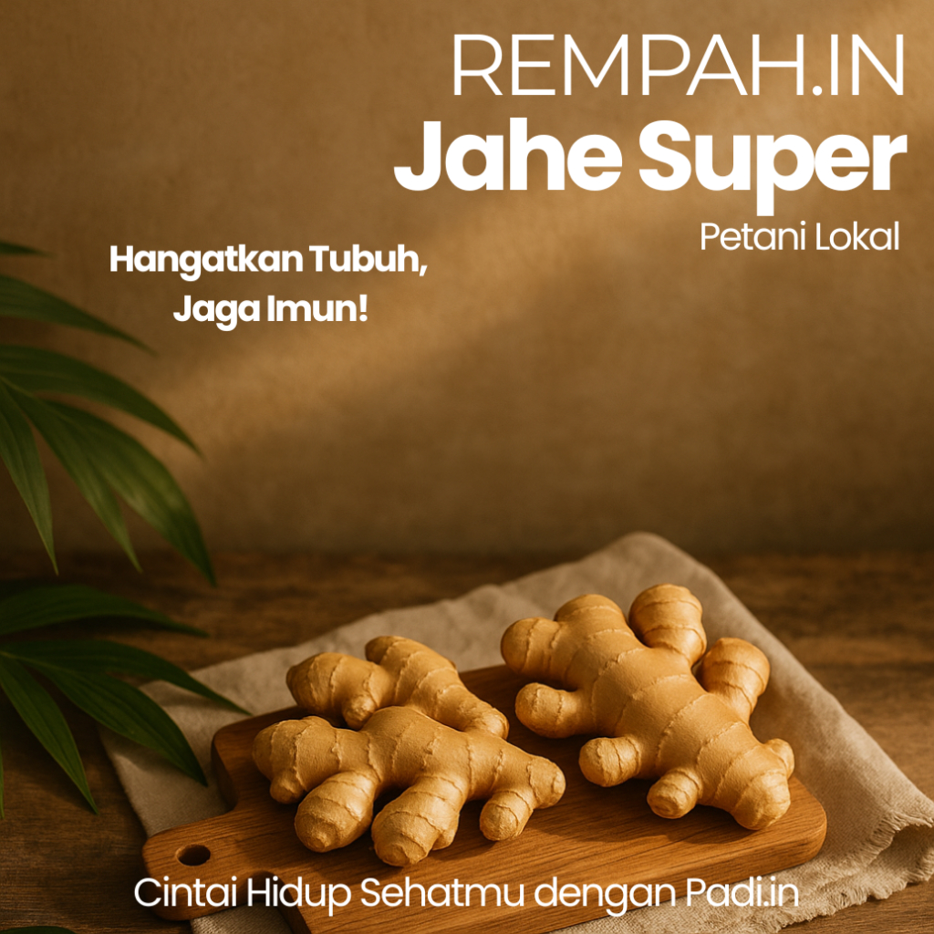 

Jahe Super Segar - 1 Kg - Jahe Berkualitas Tinggi - Bumbu Masakan dan Kesehatan Alami