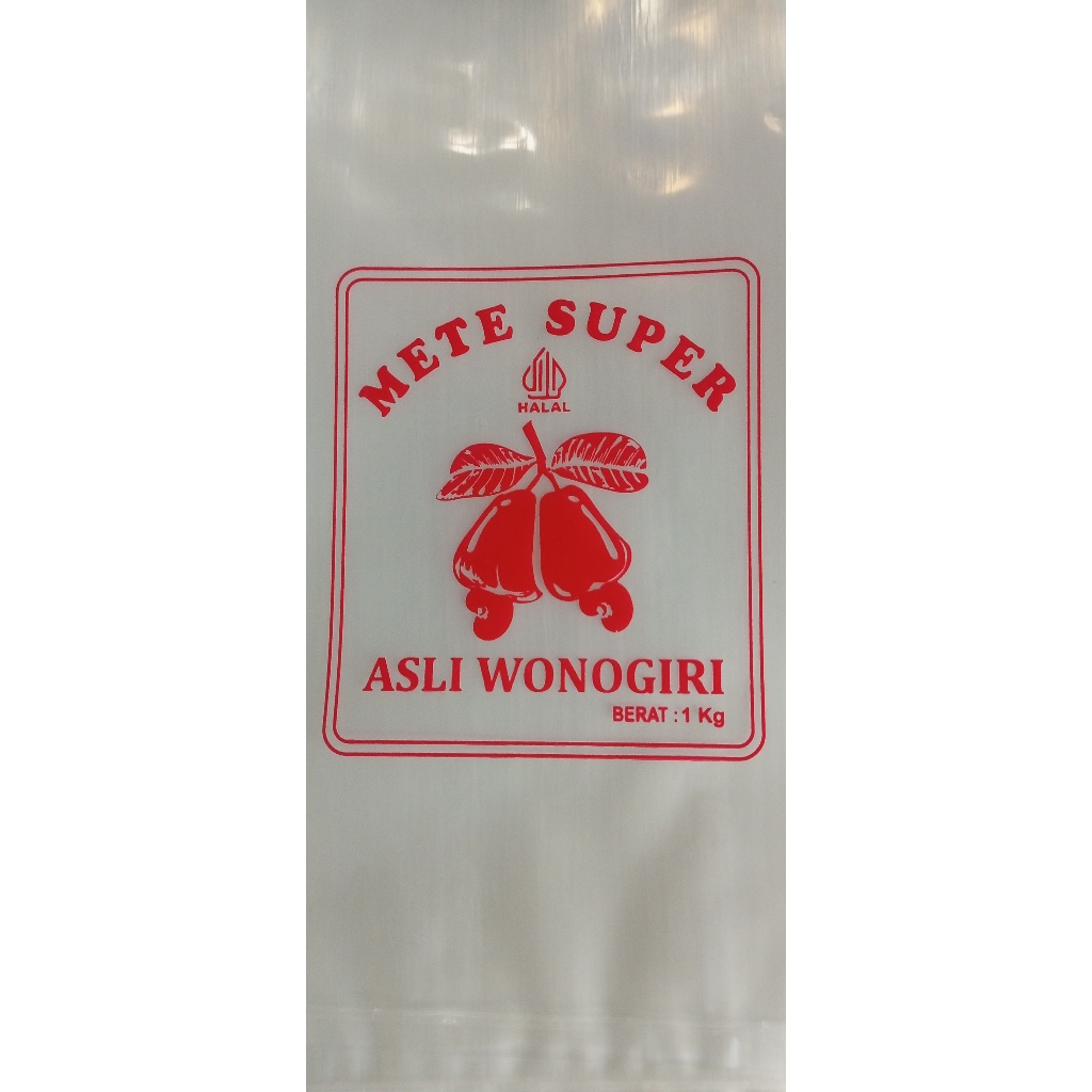 

Plastik sablon kemasan mete super 1Kg