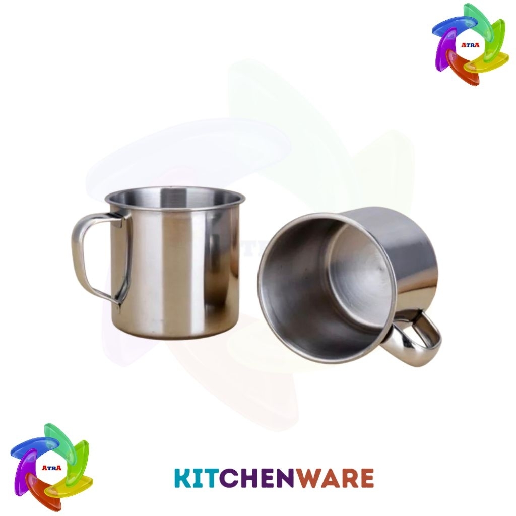 Mug Stainless Cangkir Gelas Kecil Kopi 7 Cm
