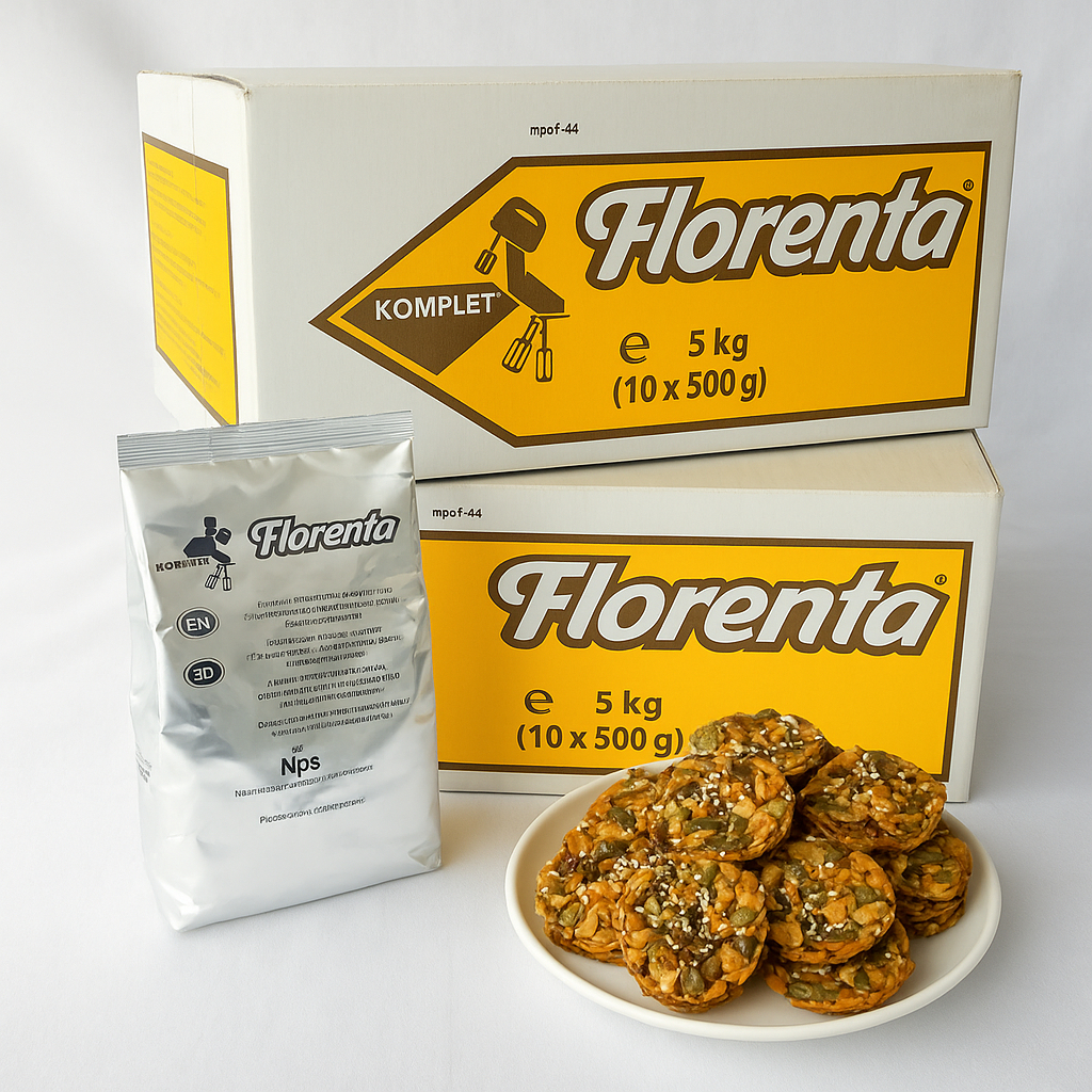 

Tepung Florenta - Florenta flour premix untuk florentine cookies 500 gram x 10 pack