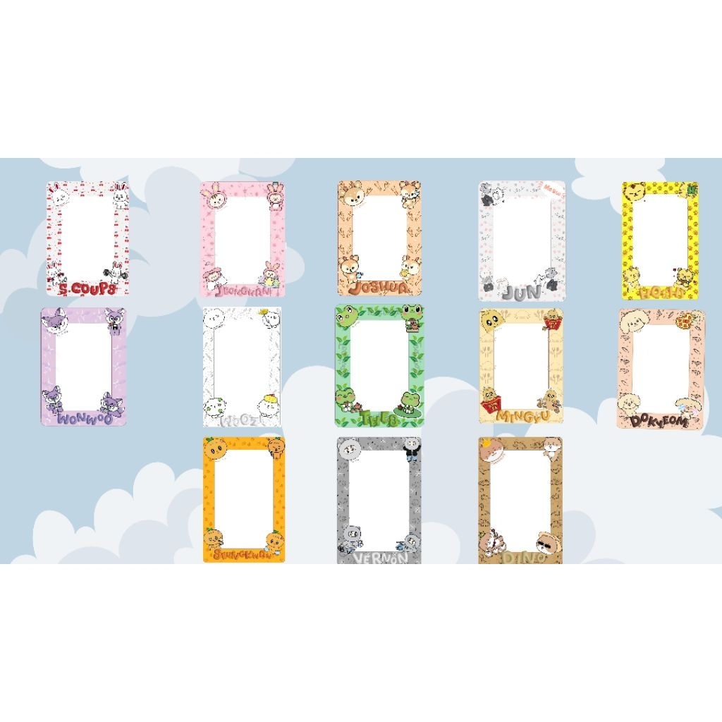 PHOTOCARD HOLDER FANMADE SEVENTEEN