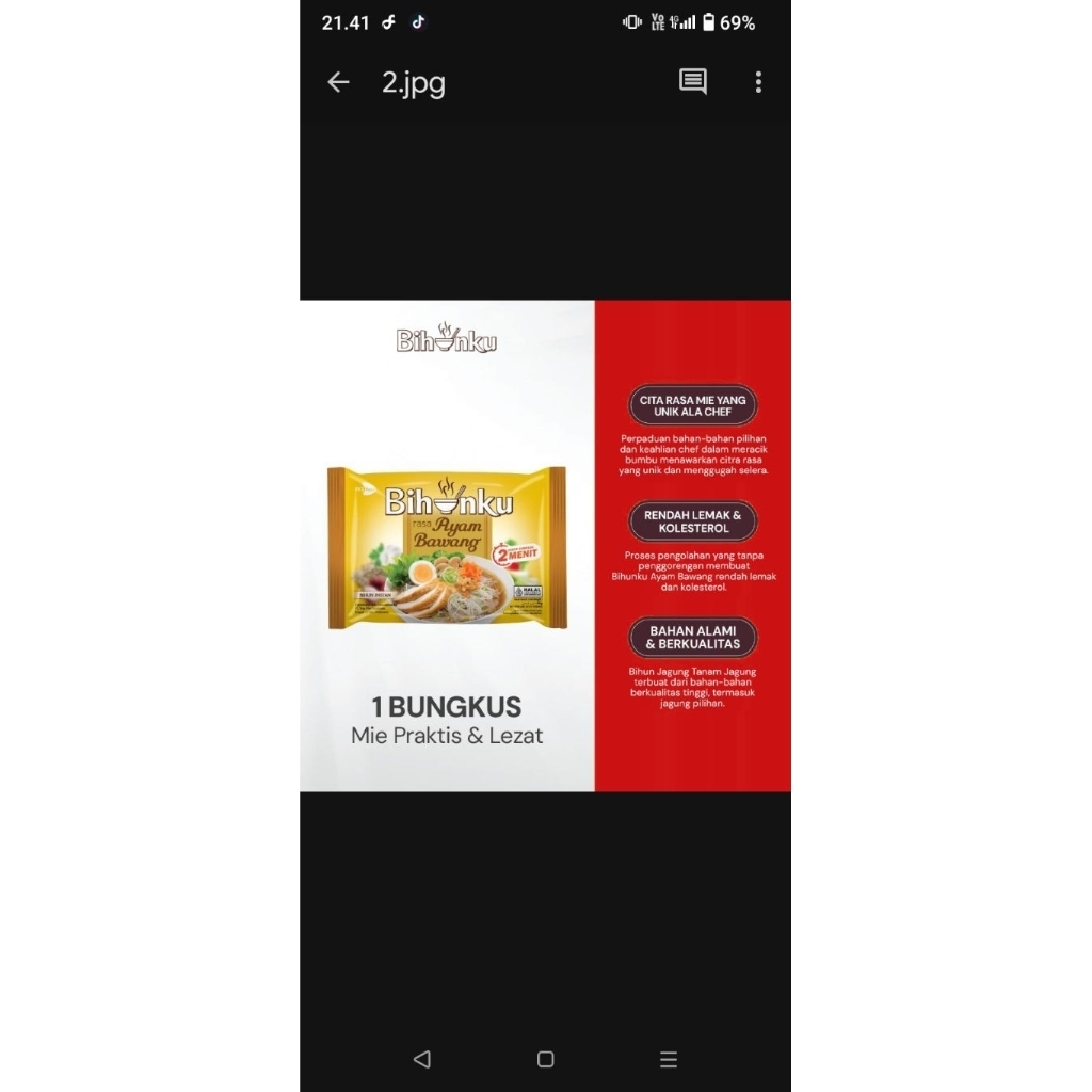 

Bihunku Instan - Ayam Bawang - 1 Karton - 40 Pcs - 55gr