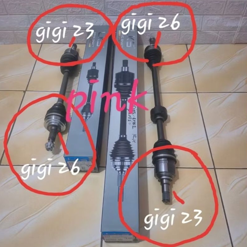 Drive Shaft Cv Joint Assy As Tarik As Roda Komplit Luar Dalam Kiri Kanan Yaris Gen 1 New Vios Gen 2