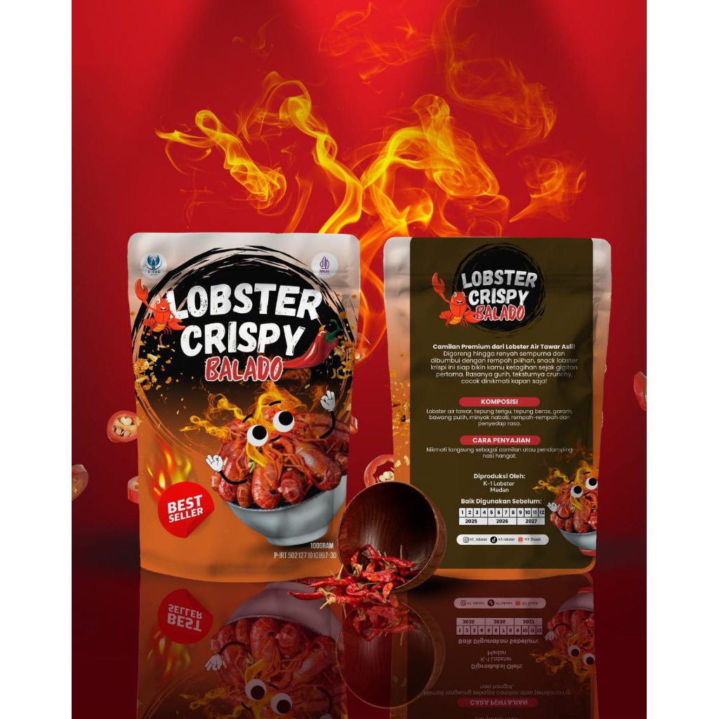 

Cemilan Lobster Air Tawar Crispy 100 g