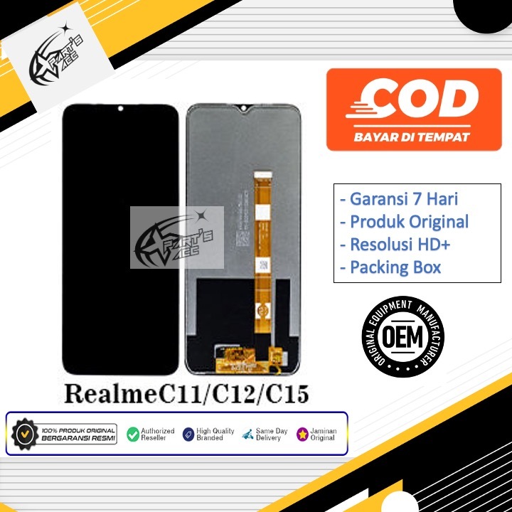 LCD ORIGINAL OEM REALME C11 - C12 - C15 - C15 QUALCOMM - OPPO A15 - A15S FULLSET