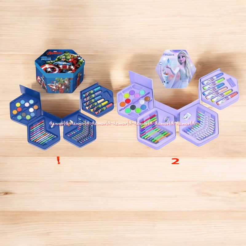 

Ataru Crayon Pensil Warna Cat Air 46pcs Pascola Oil Pastel Non Toxic & Non Irritating To Skin Aman Untuk Anak-anak Avenger Frozen