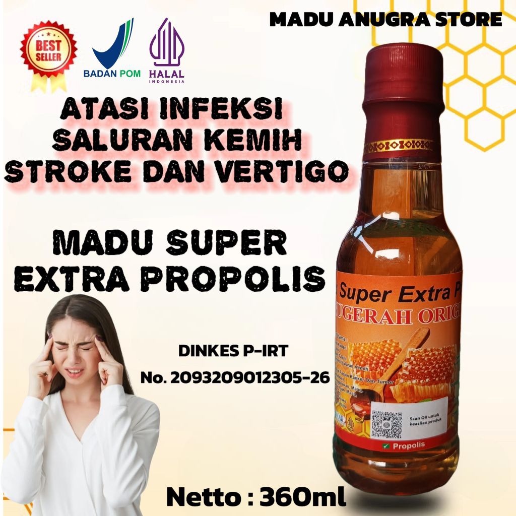 

Anugrah madu super extra propolis original bee pollen