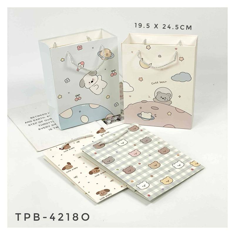 

TPB 4218O - ISI 12 PAPERBAG UK 24.5X19.5X9.5 TALI KUR BERDIRI MTF MIX O