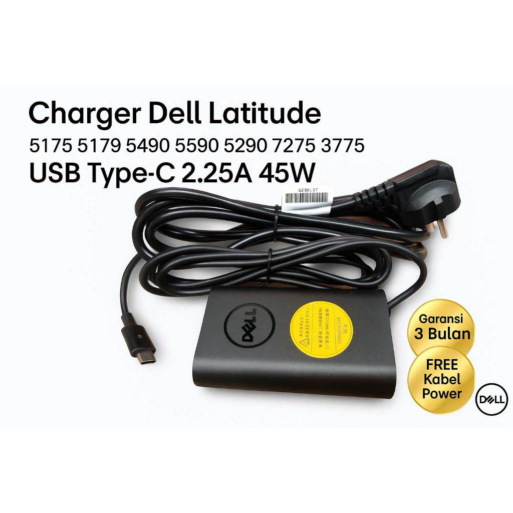 Adaptor Charger Type-C De ll Latitude 73