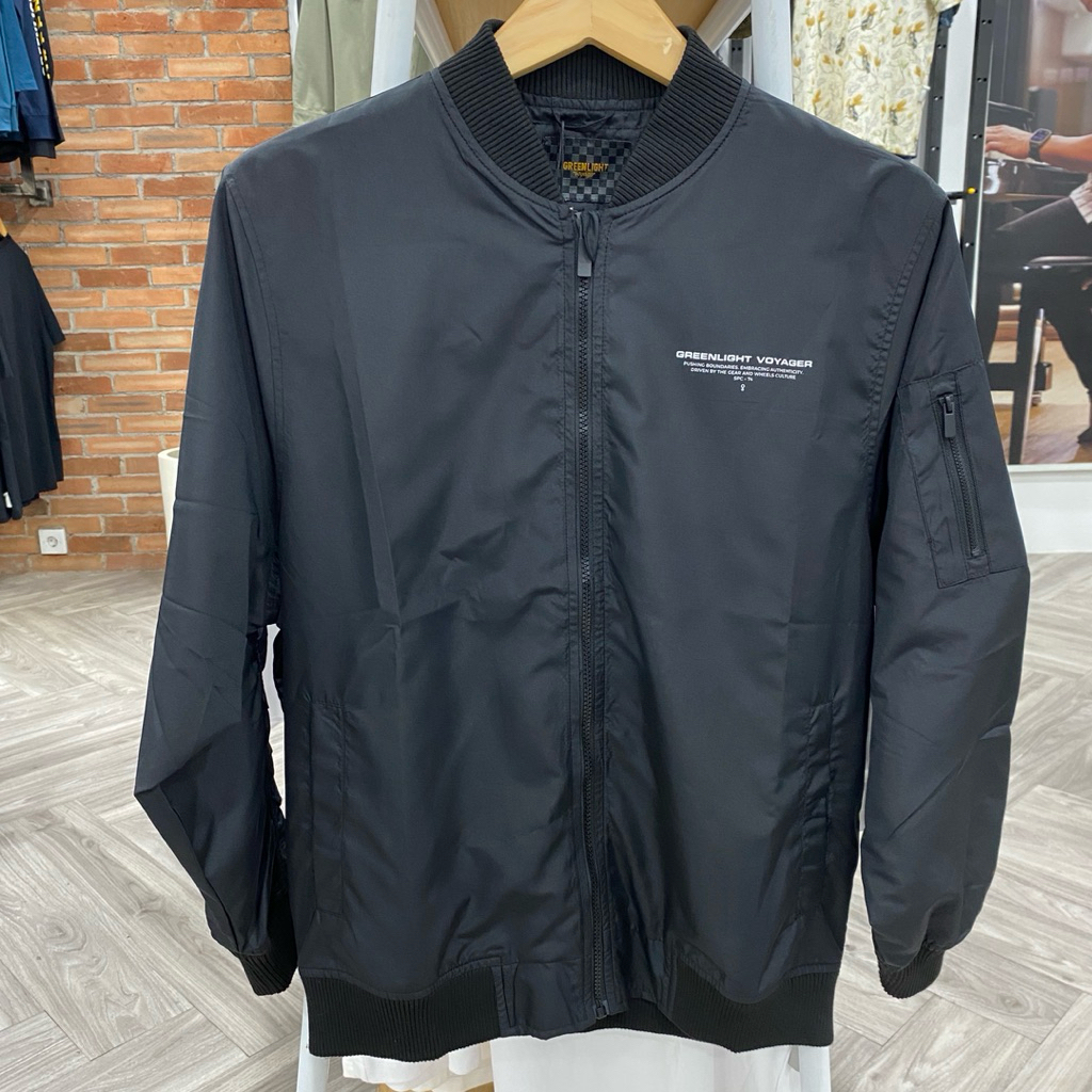 Jaket Greenlight Voyager Original terbaru bahan parasut (REGULER FIT) Jaket Bomber Greenlight Voyage