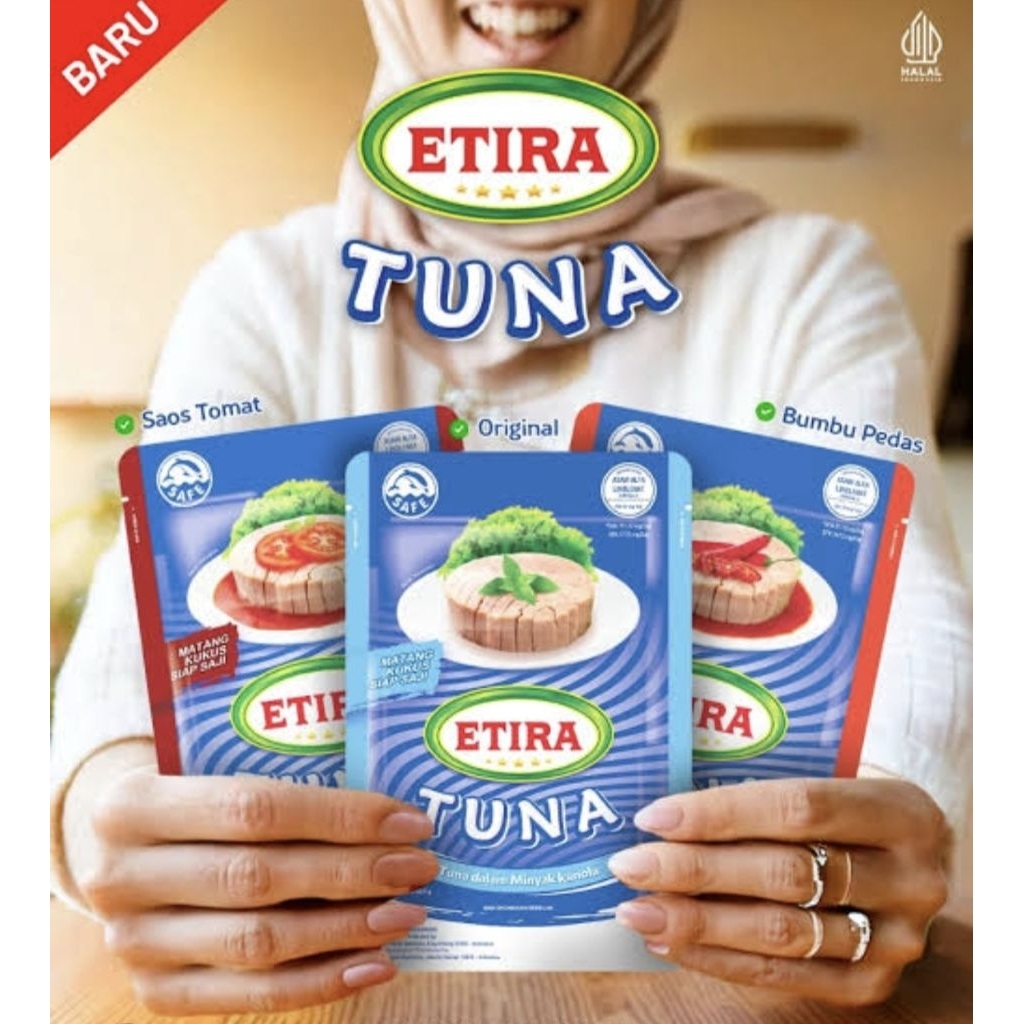 

ETIRA Tuna Matang Kukus Siap Saji Sachet Praktis Tuna Sachet Halal 75gr
