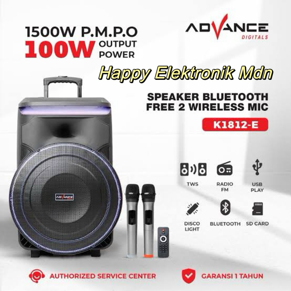 Speaker Advance 18 inch Speaker Portable Advance  K1812 E Advance K1812E Advance Speaker Advance 18 