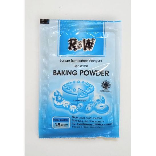 

Baking Powder Pengembang Kue Roti 15gr / 1 Pcs | Pelembut Makanan Premium Anti Gagal