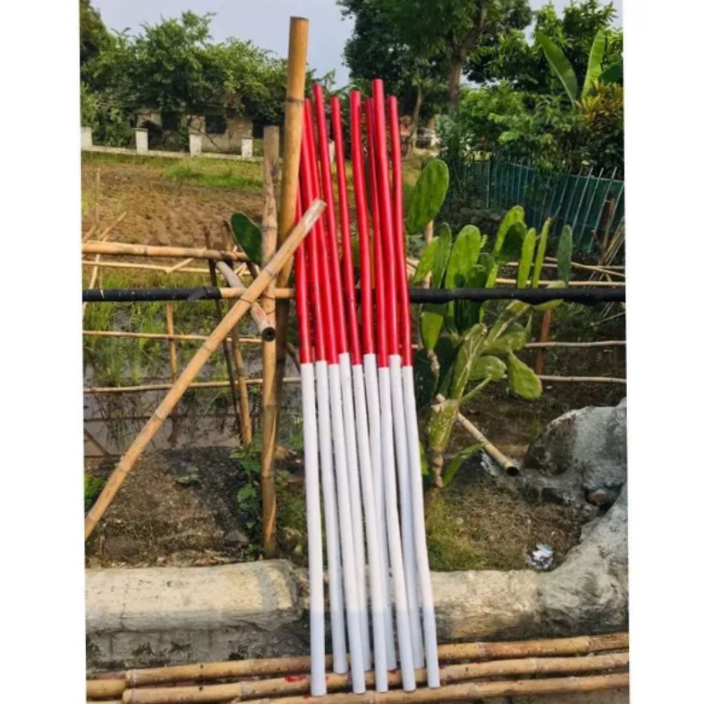 Leeopard Bambu Tiang Bendera/Tiang Bendera/Tongkat Bambu Tiang Bendera 160Cm