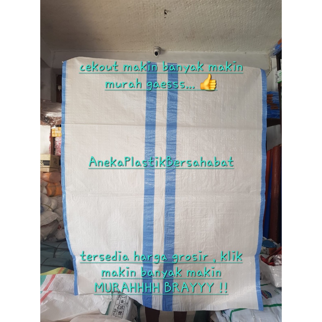 Goni plastik BARU 120x150  , goni besar , karung goni , karung plastik , goni monza , karung monza ,