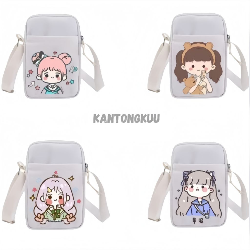 KK - Tas Selempang wanita Berkarakter Lucu Tas kecil