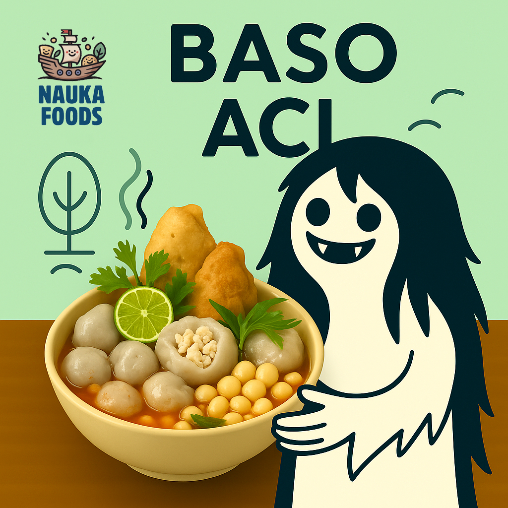 

Nauka Foods - Baso Aci isi Ayam Suwir Kumplit Pedas Gurih Viral Cemilan Instan Enak & Praktis