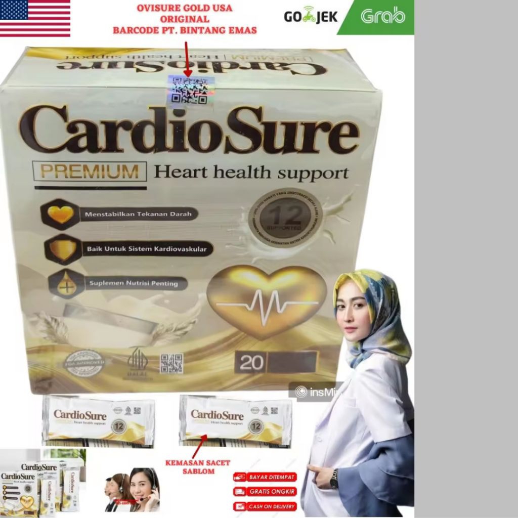 

CARDIOSURE Milk Susu Atasi Hipertensi Jantung Kolestrol & Asam Urat 100% Original.
