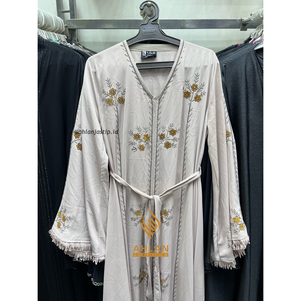 SET ABAYA MEWAH GOLDEN FLORAL  || NEW MODELS ABAYA MESIR || ABAYA IMPOR MESIR ORIGINAL