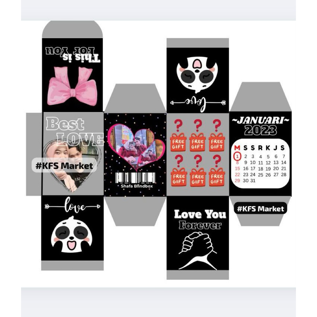 

Kotak Blindbox Custom Warna/Foto/Tulisan (4 box)