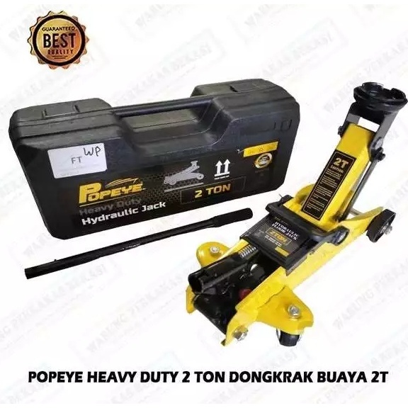 HEAVY DUTY POPEYE 2 Ton Dongkrak Buaya Jack Stand Mobil Murah