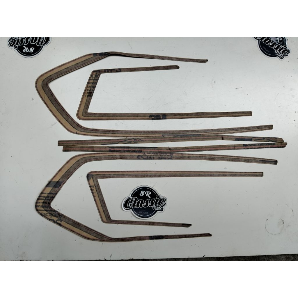 striping stiker decal list tangki set honda gl pro max tahun 1983 1984 original nos