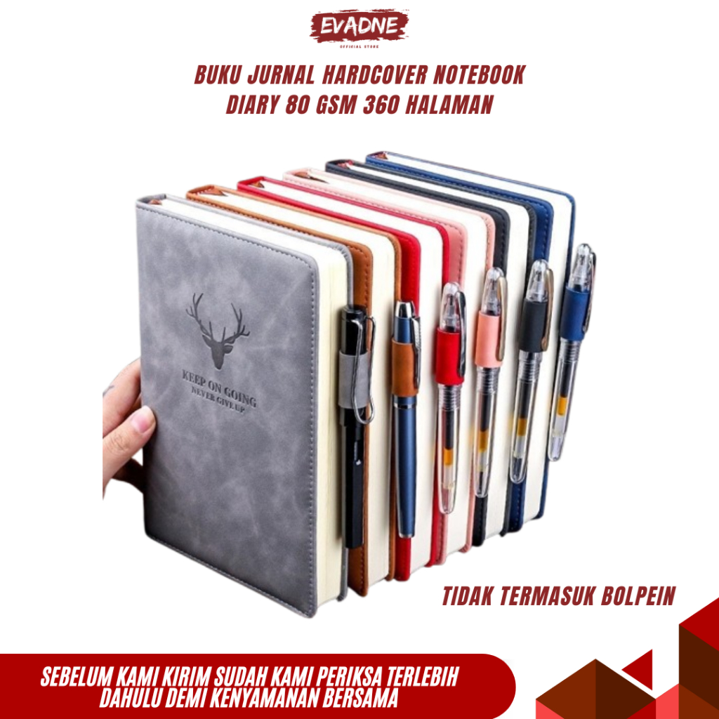 

Buku Catatan Kerja A5 Premium 360 Halaman- Agenda Meeting Planner, Notebook Diary dengan Cover Binder Tebal, Cocok untuk Hadiah dan Kebutuhan Kantor