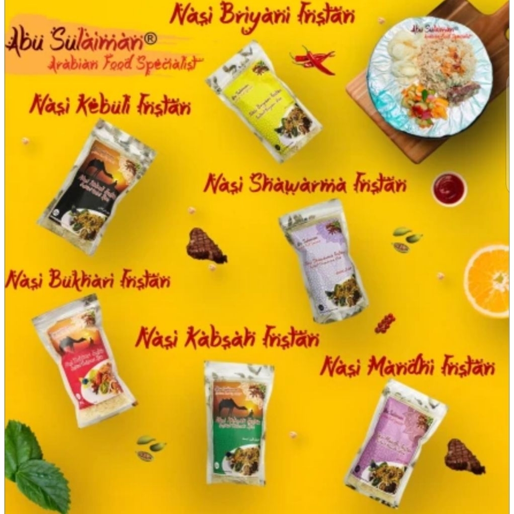 

BERAS BASMATI INSTAN (200GR) + PAKET BUMBU KEBULI BRIYANI MANDHI BUKHOHRI KABSAH SWHARMA BERAS BASMATI PEKET LENGKAP ABU SULAIMAN STORE TANGERANG