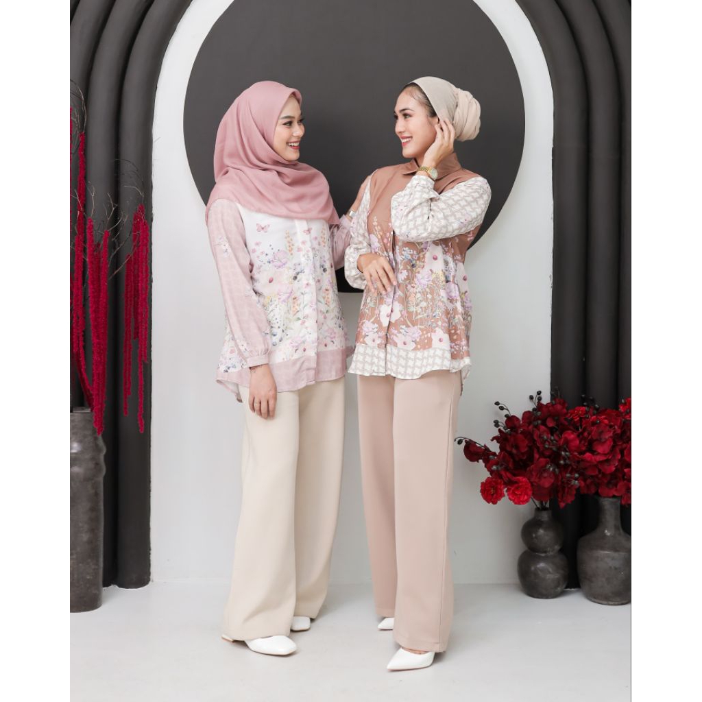 BAYE PRIVÉ - Gardenia Shirt - Kemeja Printing