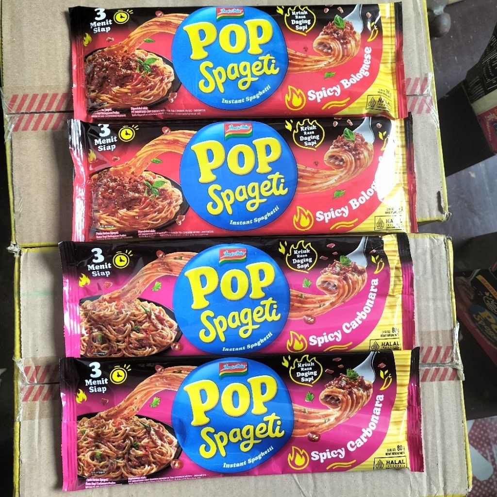 

POP SPAGETI VARIAN RASA SPICY CARBONARA DAN SPICY BOLOGNESE INDOMIE