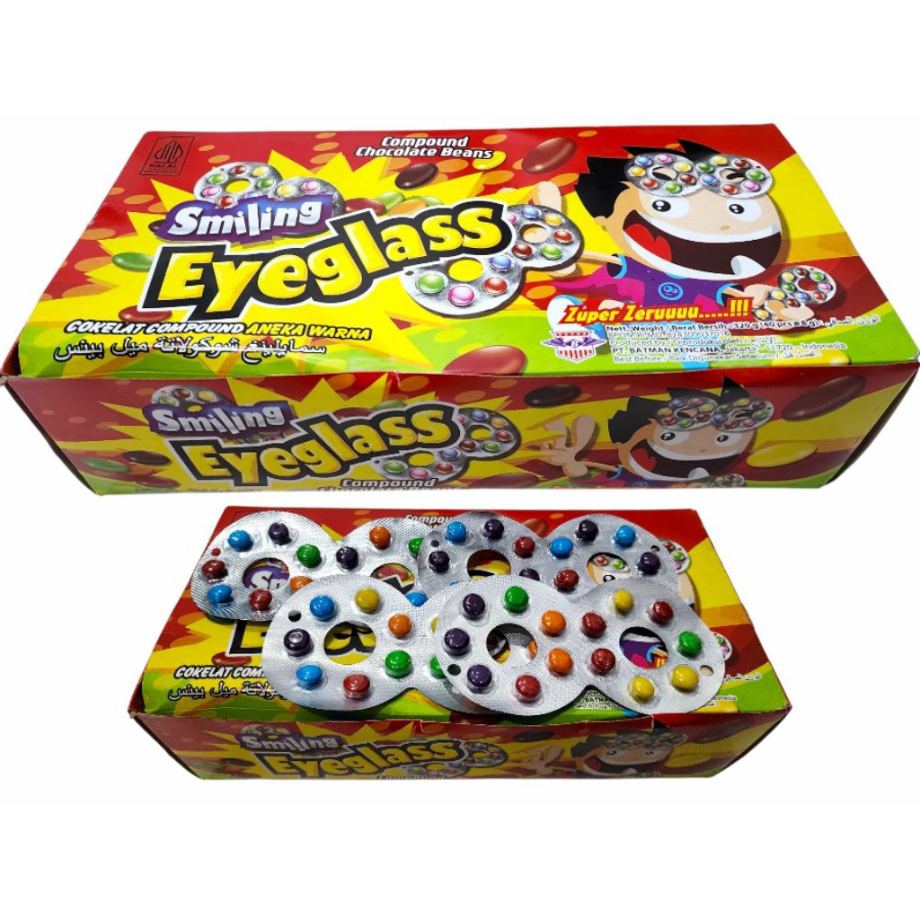 

permen coklat kacamata eyeglass (40pcs)