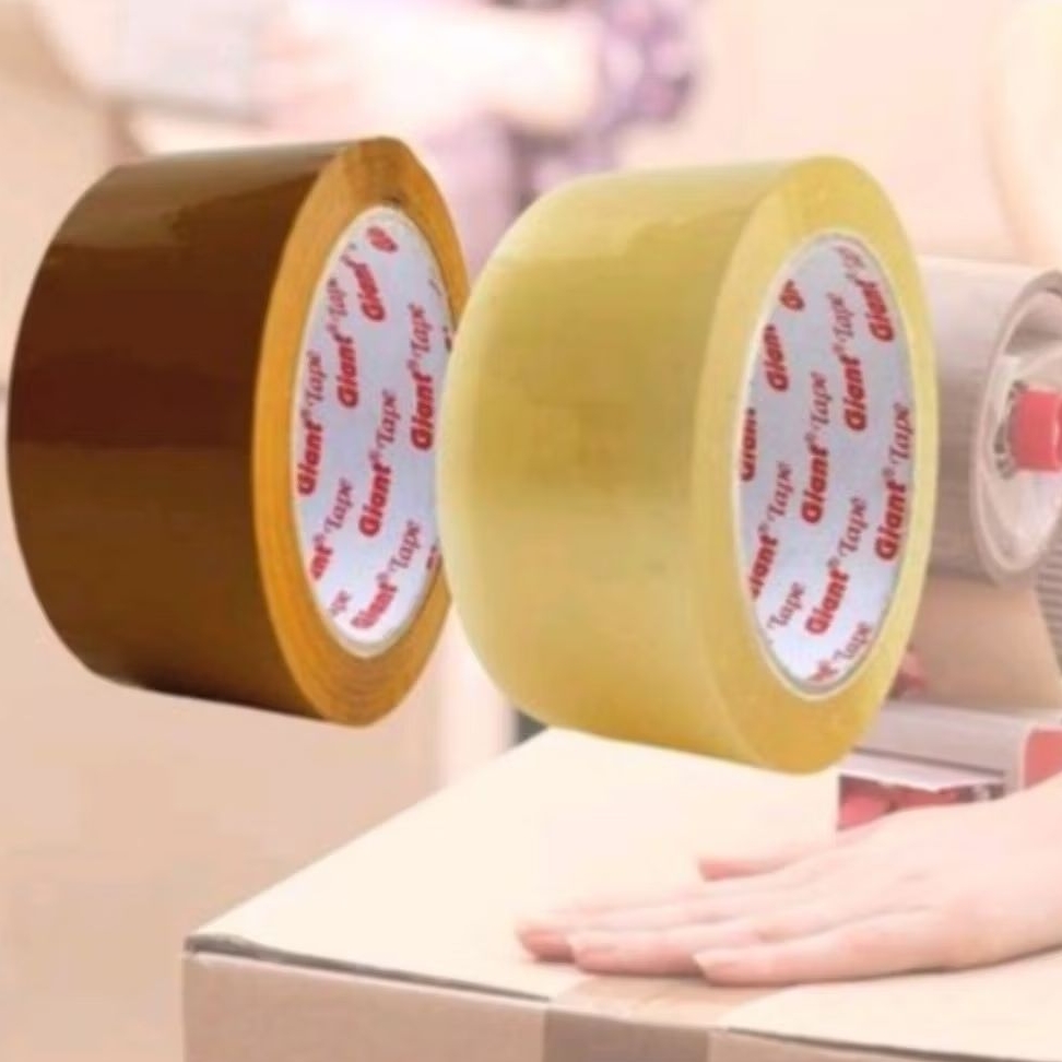 

Lakban / Isolasi / Solatip Bening Lakban Cokelat 45mm x 80yard