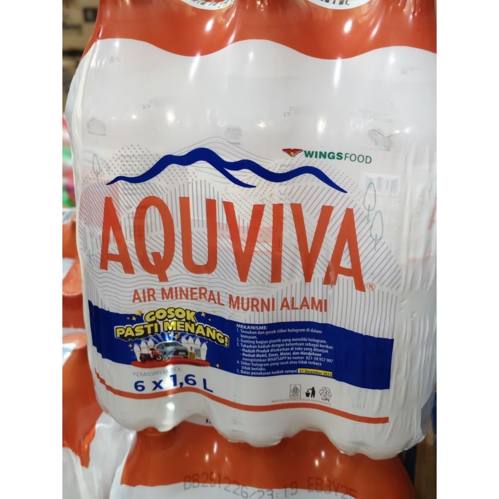 

AIR MINERAL AQUVIVA 1.6 L 1 PAK ISI 6