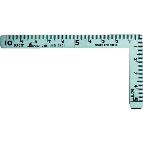 

SHINWA Penggaris Siku Mini 10 x 5cm - Rules Square NO. 12101