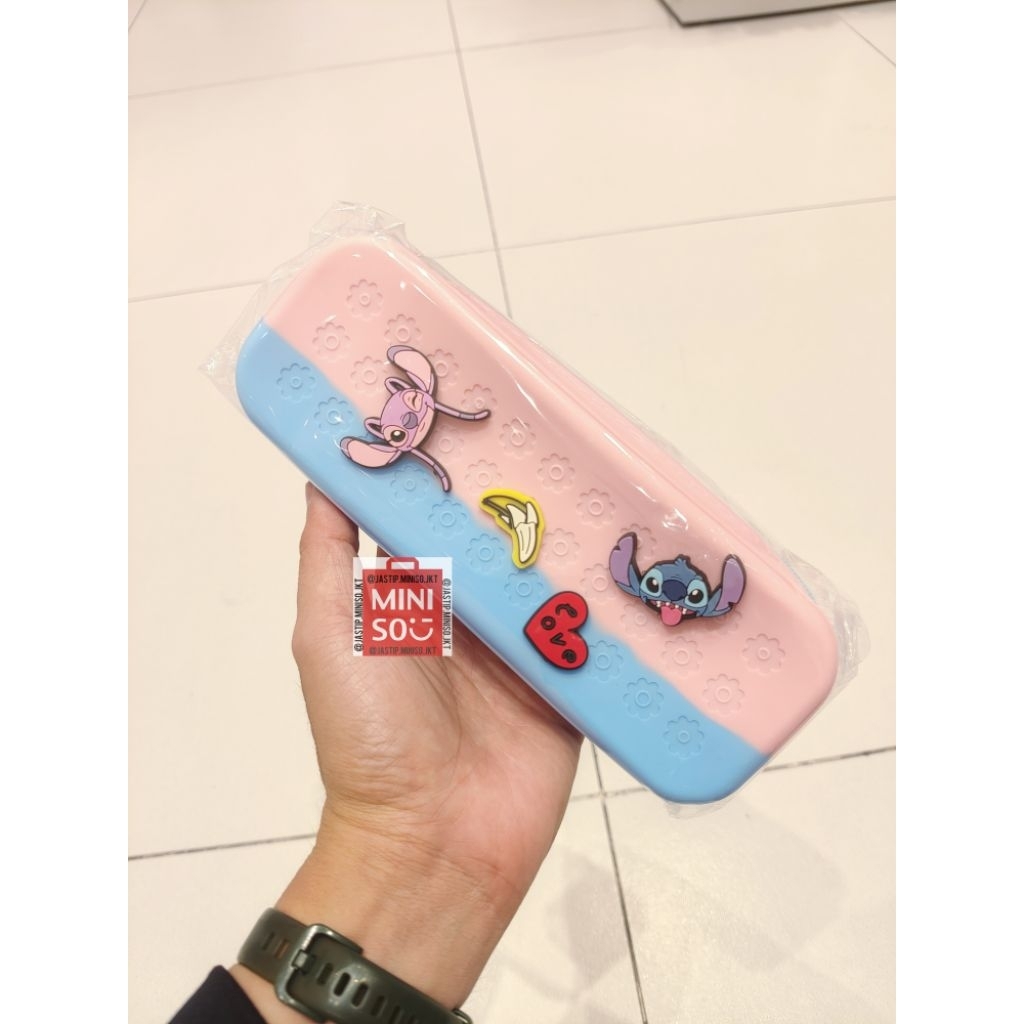 

MINISO Silicone Stationery Case / Kotak Pensil STITCH Collection (21.5x4x8cm)