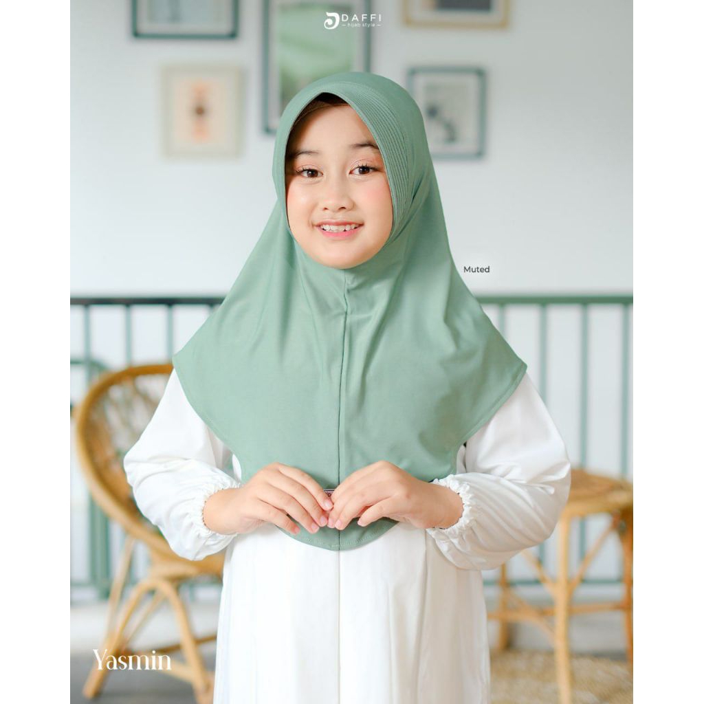 Daffi Hijab | Yasmin S - Jersey Xable - Hijab Instan Anak Kekinian