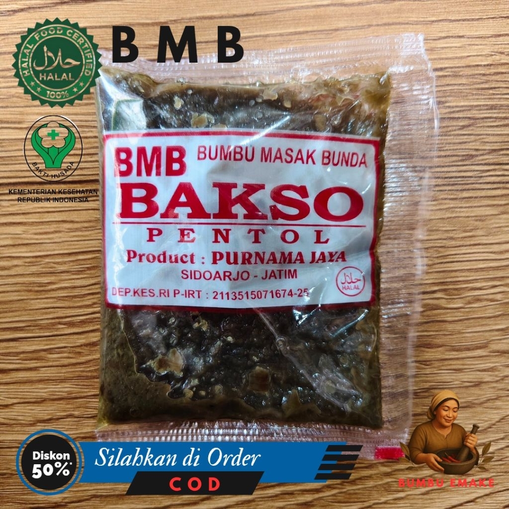 

BMB - Bumbu BAKSO - Bumbu Masak Bunda