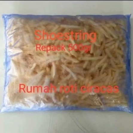 

KENTANG GORENG 500GR LUTOSA SHOESTRING FRENCH FRIES REPACK CURAH 500 GR