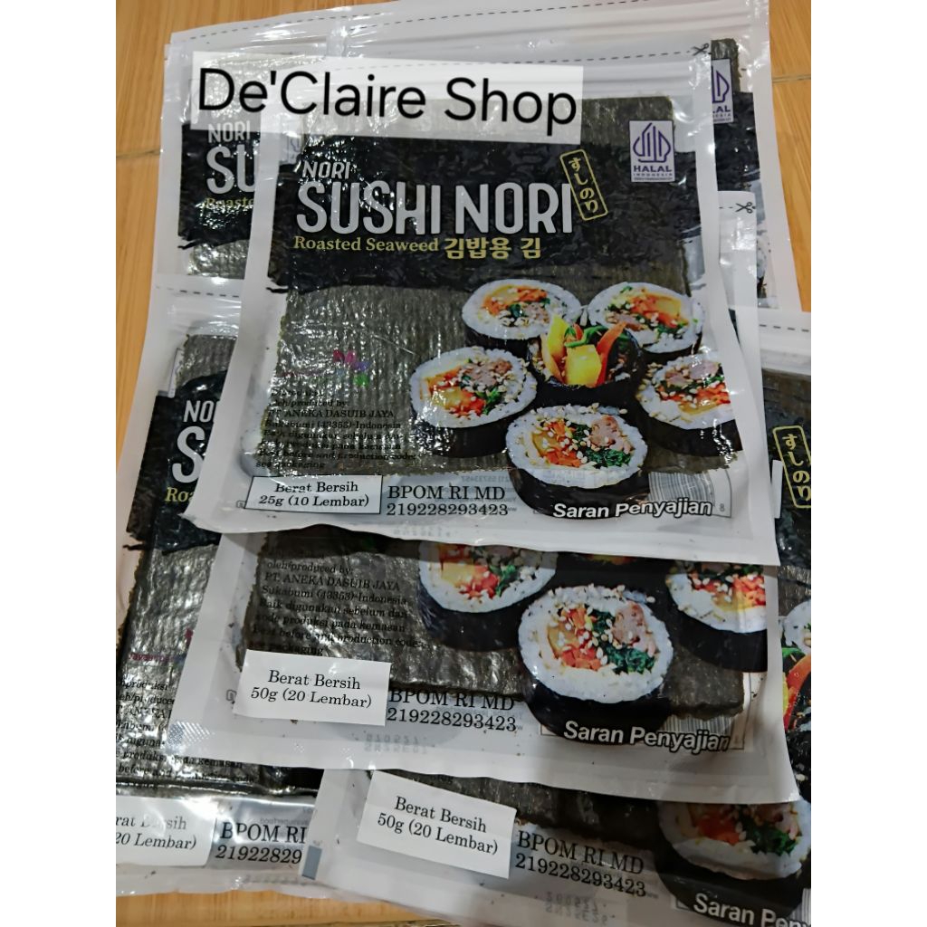 

Nori Sushi 5 Lembar Dan 10 Lembar Dan 20 Lembar