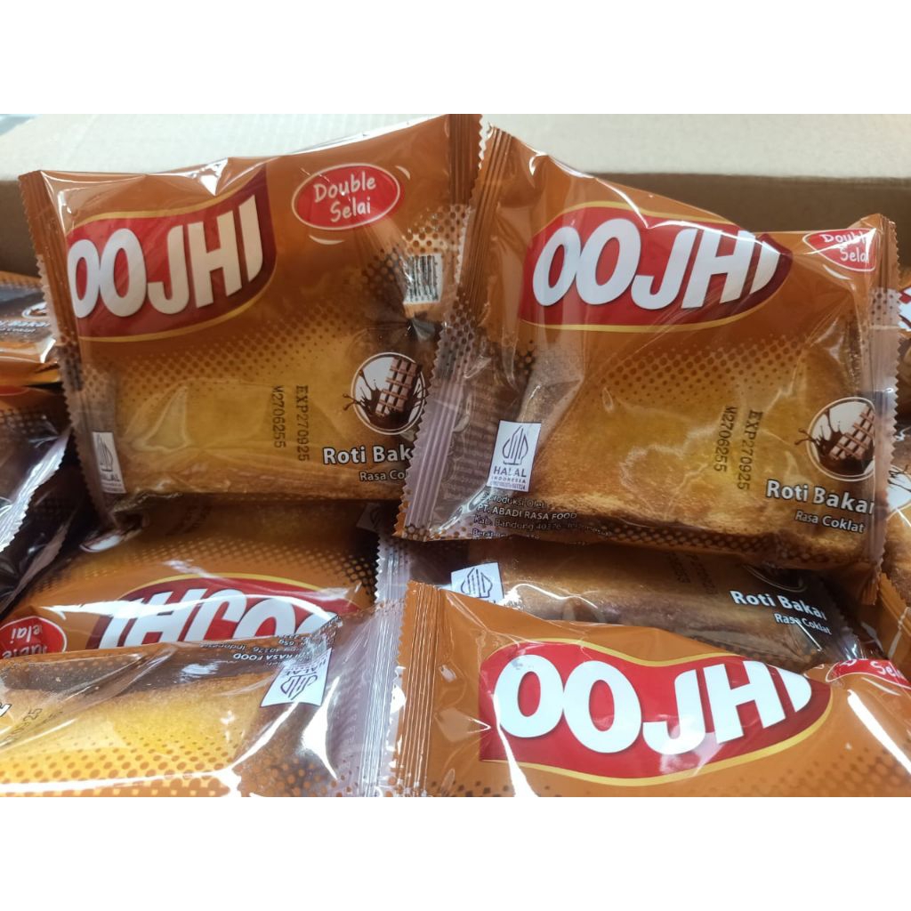 

OOJHI roti bakar rasa coklat dan keju grosirr murah 1 dus isi 60psc