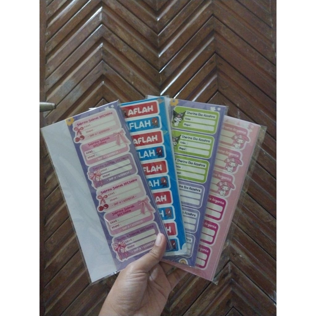 

PESANAN STIKER BUKU