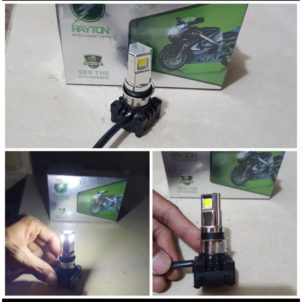 (RTD) RAYTON LED HEADLAMP ASLI HOLOGRAN / LAMPU LED KIPAS RTD RAYTON