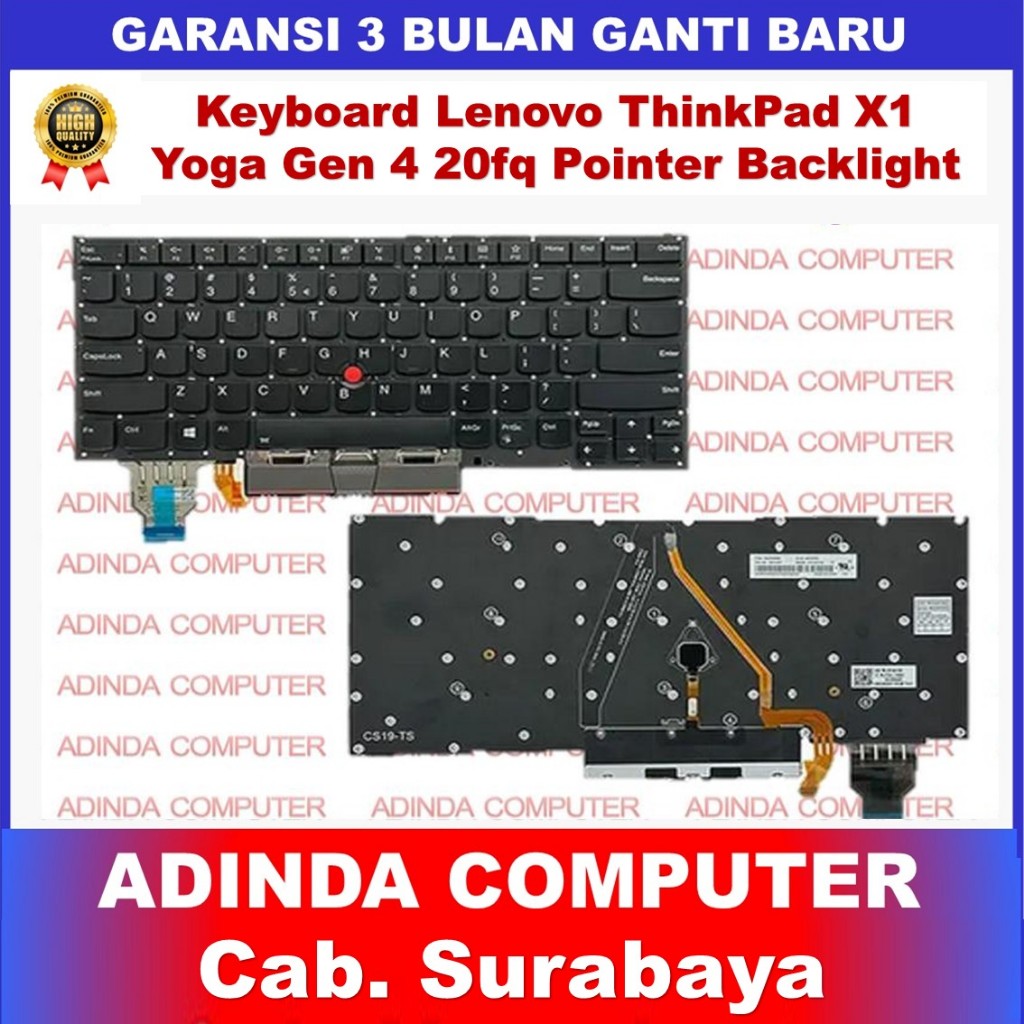Keyboard Lenovo THINKPAD X1 CARBON 7TH GENERASI 7 GEN7 GEN 7 GEN8 2019 BACKLIGHT